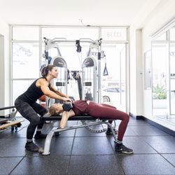 Fitness and Fuel - Yes ladies, you should train chest. Toned pectoral muscles = perky breasts. Anti-aging win for the girls! #personaltraining