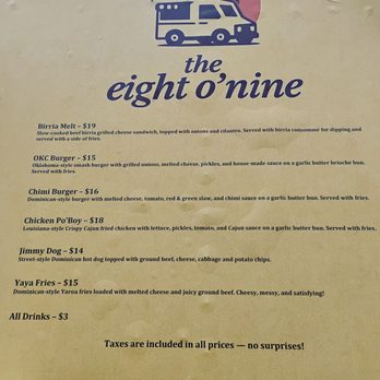 The Eight O'Nine - Menu - Burgers Near Me - Ottawa, Ontario The Eight O'Nine - Menu - Burgers Near Me - Ottawa, Ontario