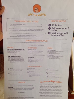 Menu photo 6 Off The Waffle Eugene, OR