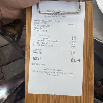 Claire's On Cedros - INSANE value! - Breakfast & Brunch Near Me - Solana Beach, California