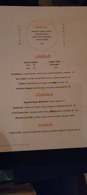Menu photo 2 The Quinte Oyster Bar Charleston, SC