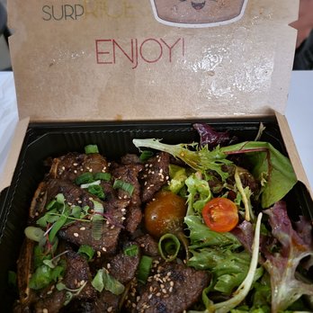 Manduyo - Galbi (comes with salad and rice at the bottom) - Korean Near Me - San Gabriel, California