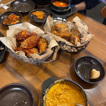 Pyeong Chang Tofu - oops, got hungry with banchan! Ground-Soybean Stew Soup, bibimbap and korean fried chicken! - Korean Near Me - Berkeley, California Pyeong Chang Tofu - oops, got hungry with banchan! Ground-Soybean Stew Soup, bibimbap and korean fried chicken! - Korean Near Me - Berkeley, California