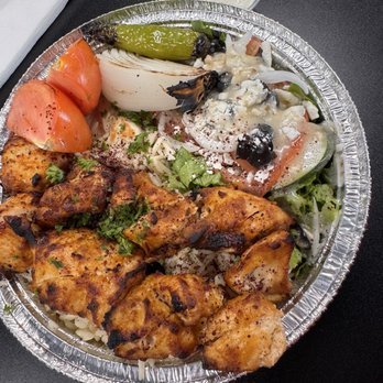 Olive Kabab and Gyro - Chicken tikka plate - Mediterranean Near Me - Fort Worth, Texas