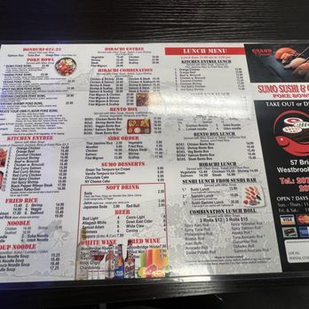 Sumo Sushi & Grill - Menu - Sushi Bars Near Me - Westbrook, Maine Sumo Sushi & Grill - Menu - Sushi Bars Near Me - Westbrook, Maine