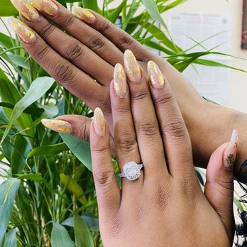 Spa Nails and Hair - Foil stiletto nails - Nail Salons Near Me - Berkeley, California Spa Nails and Hair - Foil stiletto nails - Nail Salons Near Me - Berkeley, California