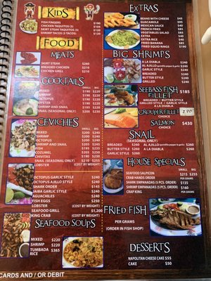 Menu photo 1 El Pirata Playa del Carmen, ROO