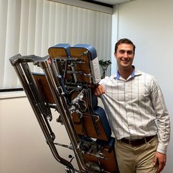 Jon Krogue, DC - Payson Salem Chiropractic - This Thompson drop table makes your adjustments very gentle.