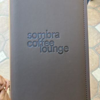 Sombra Coffee Lounge - Menu cover - Coffee & Tea Near Me - Camarillo, California