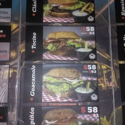 Papas Y Burger - Menu