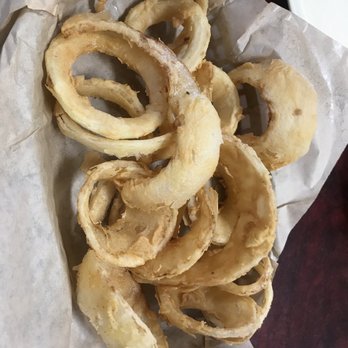 Diamond R Store & Cafe - Onion rings with their special breading and homemade ranch dressing. - Breakfast & Brunch Near Me - Zephyr, Texas Diamond R Store & Cafe - Onion rings with their special breading and homemade ranch dressing. - Breakfast & Brunch Near Me - Zephyr, Texas
