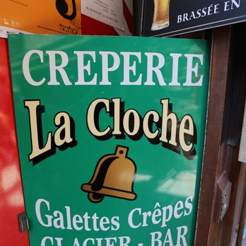 La Cloche - Outside sign - Creperies Near Me - Le Mont-Saint-Michel, 50 La Cloche - Outside sign - Creperies Near Me - Le Mont-Saint-Michel, 50