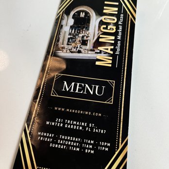 Mangoni - Menu - Pizza Near Me - Winter Garden, Florida