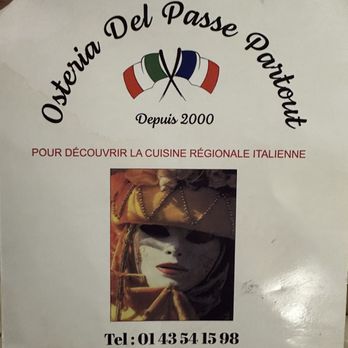 Osteria del Passepartout - Italian Near Me - Paris, 75