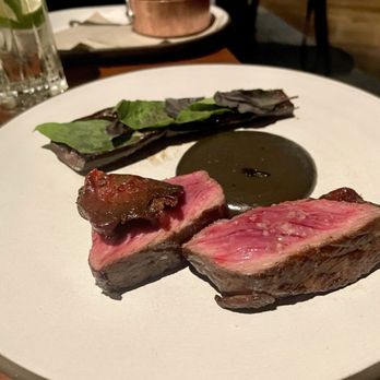 Manhatta - Delicious ribeye with black garlic sauce - New American Near Me - New York, New York