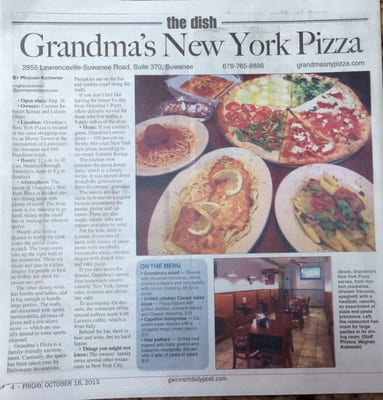 Menu photo 8 Grandma's N.Y. Pizza Suwanee Suwanee, GA