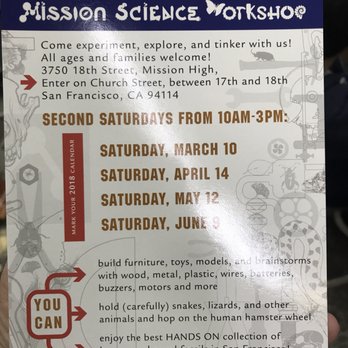 Mission Science Workshop - Hours - Special Education Near Me - San Francisco, California