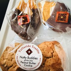 Telluride Truffle - Chocolate dipped mango, peanut butter chocolate chip cookies