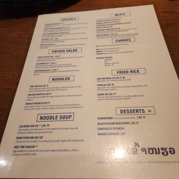 Gai Noi - You can read this or a White waitress will "guide you through our menu choices.....we recommend you share dish experiences " - Desserts Near Me - Minneapolis, Minnesota