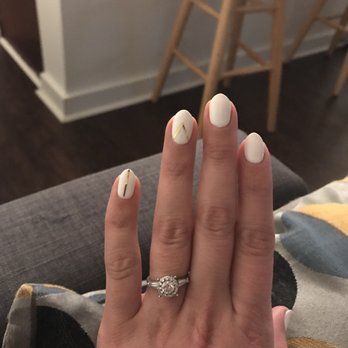 Athena Nails & Spa - Perfect gel mani with some flair. David is the best! - Nail Salons Near Me - Baltimore, Maryland