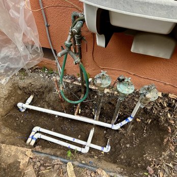 Greg's Sewer & Drains - Manifold moved to under the pvc sink hanging - Plumbing Near Me - Panorama City, California Greg's Sewer & Drains - Manifold moved to under the pvc sink hanging - Plumbing Near Me - Panorama City, California