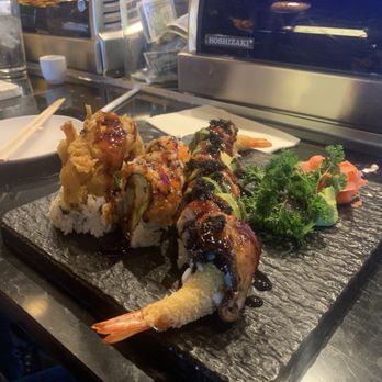 Sakura - Green dragon and Black spider rolls - Steakhouses Near Me - Prescott Valley, Arizona