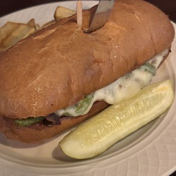 Fitzpatrick's Tavern - Philly Cheesesteak Sandwich ($17) - Beer, Wine & Spirits Near Me - Solvang, California