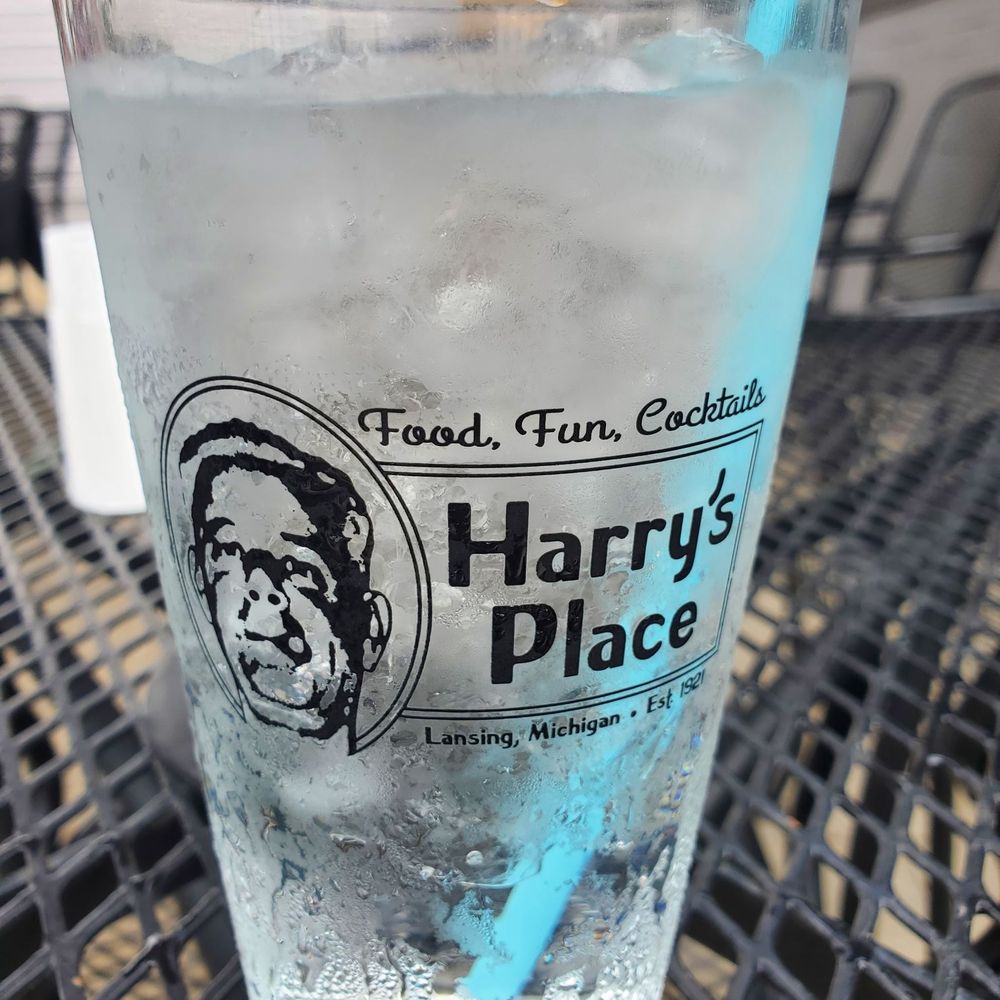 Harry's Place - a glass of water with a blue straw - Pubs Near Me - Lansing, Michigan Harry's Place - a glass of water with a blue straw - Pubs Near Me - Lansing, Michigan