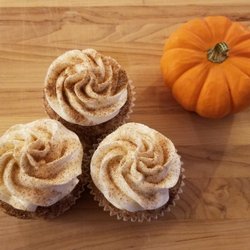100 Proof Cupcakes - Pumpkin spice snickerdoodle cupcakes