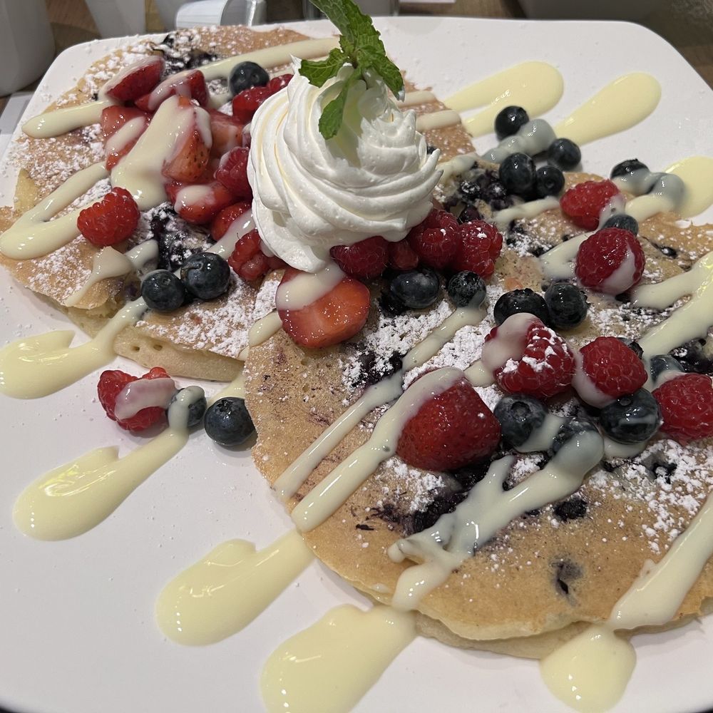 Two berry pancakes Two berry pancakes