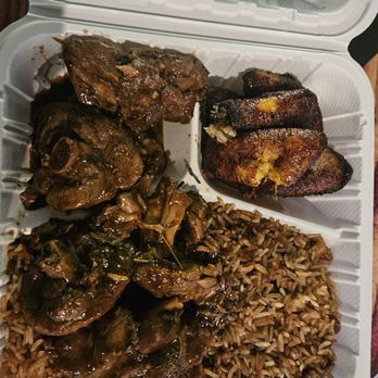 Tropix Pots Cuisines Bar & Grill - Brown stew chicken, dry rice and beans - Caribbean Near Me - Frederick , Maryland Tropix Pots Cuisines Bar & Grill - Brown stew chicken, dry rice and beans - Caribbean Near Me - Frederick , Maryland