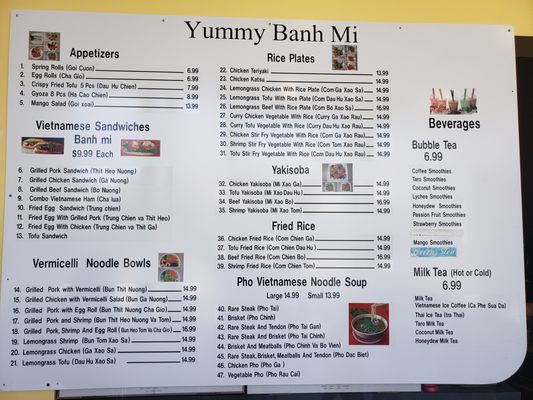 Menu photo 5 Yummy Banh Mi Everett, WA