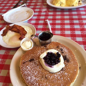 Mo's Egg House - Ricotta stuffed blueberry pancakes yum - Breakfast & Brunch Near Me - Temecula, California