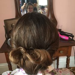 Colasante Hair Studio - Loose rolled up twist . Special occasion .