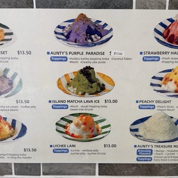Aunty’s Hau Hale - Menu 1/10/2026 - Desserts Near Me - Kapolei, Hawaii Aunty’s Hau Hale - Menu 1/10/2026 - Desserts Near Me - Kapolei, Hawaii