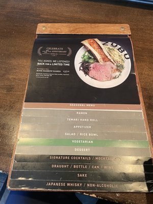 Menu photo 6 ZUBU Vancouver, BC