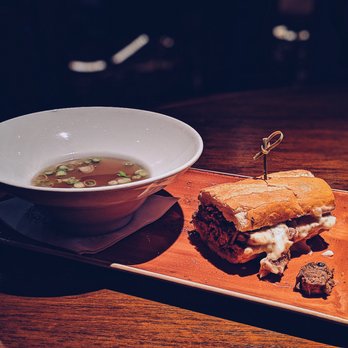 AnQi Bistro - Pho Ribeye Dip Sandwich - Asian Fusion Near Me - Costa Mesa, California