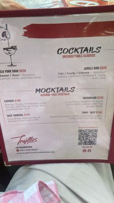 Menu photo 3 Trujillos Playa del Carmen, ROO