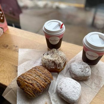 Stan's Donuts & Coffee - This was the biscoff pocket, the lemon filled, and I dont remember the name of the two white ones but it was basically just powdered sugar. - Donuts Near Me - Chicago, Illinois Stan's Donuts & Coffee - This was the biscoff pocket, the lemon filled, and I dont remember the name of the two white ones but it was basically just powdered sugar. - Donuts Near Me - Chicago, Illinois