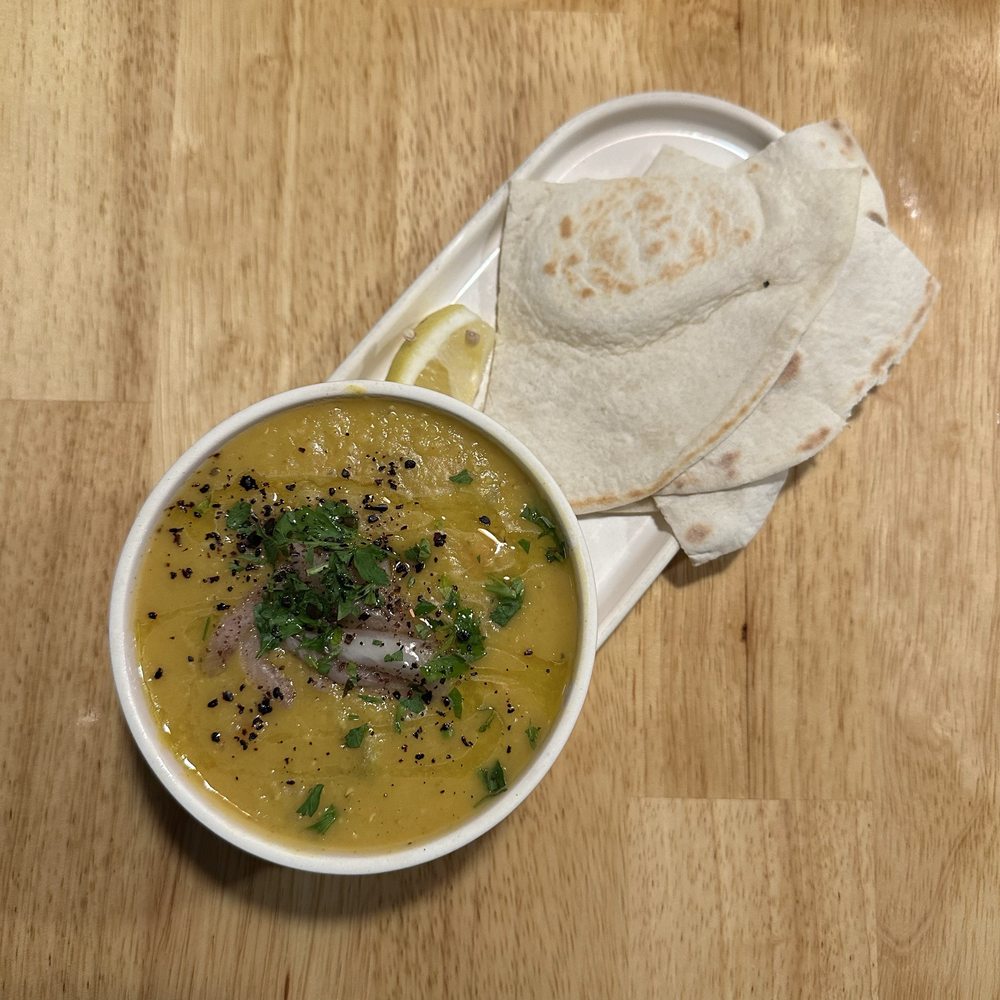 Nineveh Assyrian - Tlokheh - red lentil soup - IG @bougiefoodieboi - Middle Eastern Near Me - Olympia, Washington Nineveh Assyrian - Tlokheh - red lentil soup - IG @bougiefoodieboi - Middle Eastern Near Me - Olympia, Washington