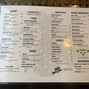 Cantina Barba - Menu - Tacos Near Me - Houston, Texas Cantina Barba - Menu - Tacos Near Me - Houston, Texas