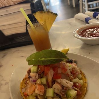 Mariscos Muelle De San Blas - TortAs ceviche -7$ - Mexican Near Me - Raleigh, North Carolina