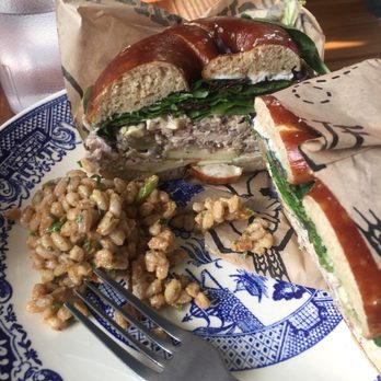 Breadhive Bakery & Cafe - The chicken salad on a pretzel! Yummy!!! - Cafes Near Me - Buffalo, New York