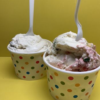 Ice Cream Social - Almond joy and rainbow cookie, YUM - Ice Cream & Frozen Yogurt Near Me - Commack, New York