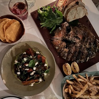 Tukari - Whole Red Snapper, Roasted Veggies & Hummus, Truffle Fries - Restaurants Near Me - Sayulita, NAY