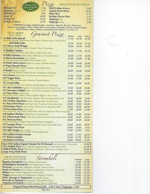 Menu photo 1 Bella Luna Cedar Brook, NJ Menu photo 1 Bella Luna Cedar Brook, NJ