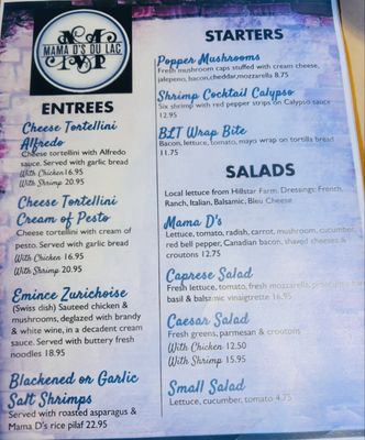Menu photo 1 Mama D's du Lac Tomahawk, WI Menu photo 1 Mama D's du Lac Tomahawk, WI