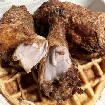 S/T Hooligan's - Fried chicken with cornbread waffle - Cajun/Creole Near Me - Seattle, Washington