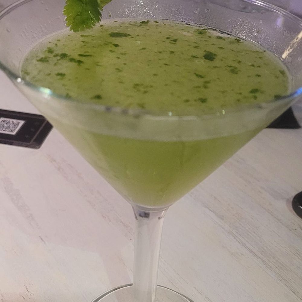Pilon Miami - Surprise drink with Cilantro lime and mezcal (not on the menu but should be) - Latin American Near Me - Miami, Florida Pilon Miami - Surprise drink with Cilantro lime and mezcal (not on the menu but should be) - Latin American Near Me - Miami, Florida