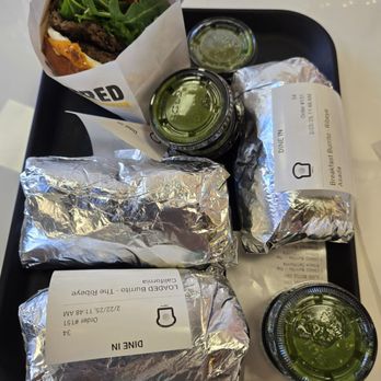 Eggbred - This tray was $93. A ribeye & egg sandwich, 2 loaded burritos, a breakfast burrito. No extras, no modifications. - Chicken Shop Near Me - Placentia, California Eggbred - This tray was $93. A ribeye & egg sandwich, 2 loaded burritos, a breakfast burrito. No extras, no modifications. - Chicken Shop Near Me - Placentia, California